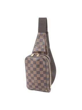Louis Vuitton Damier Geronimos Leather Belt Bag Waist Pouch Shoulder Crossbody